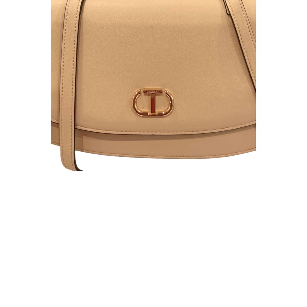 Twinset Yellow PU Women Crossbody Twinset