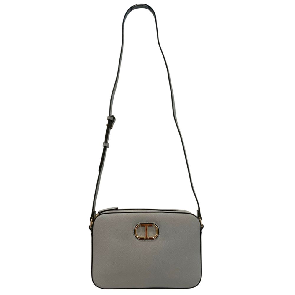 Twinset Blue PU Women Crossbody Bag Twinset