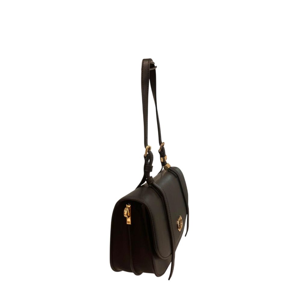 Twinset Black PU Women Shoulder Bag Twinset