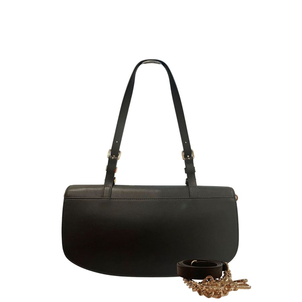 Twinset Black PU Women Shoulder Bag Twinset