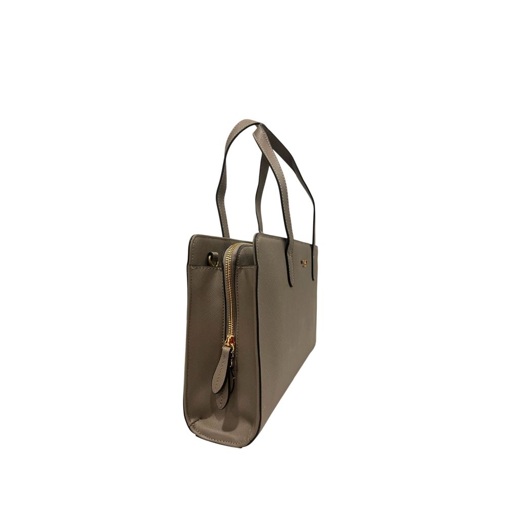 Twinset Grey PU Women Shoulder Bag Twinset