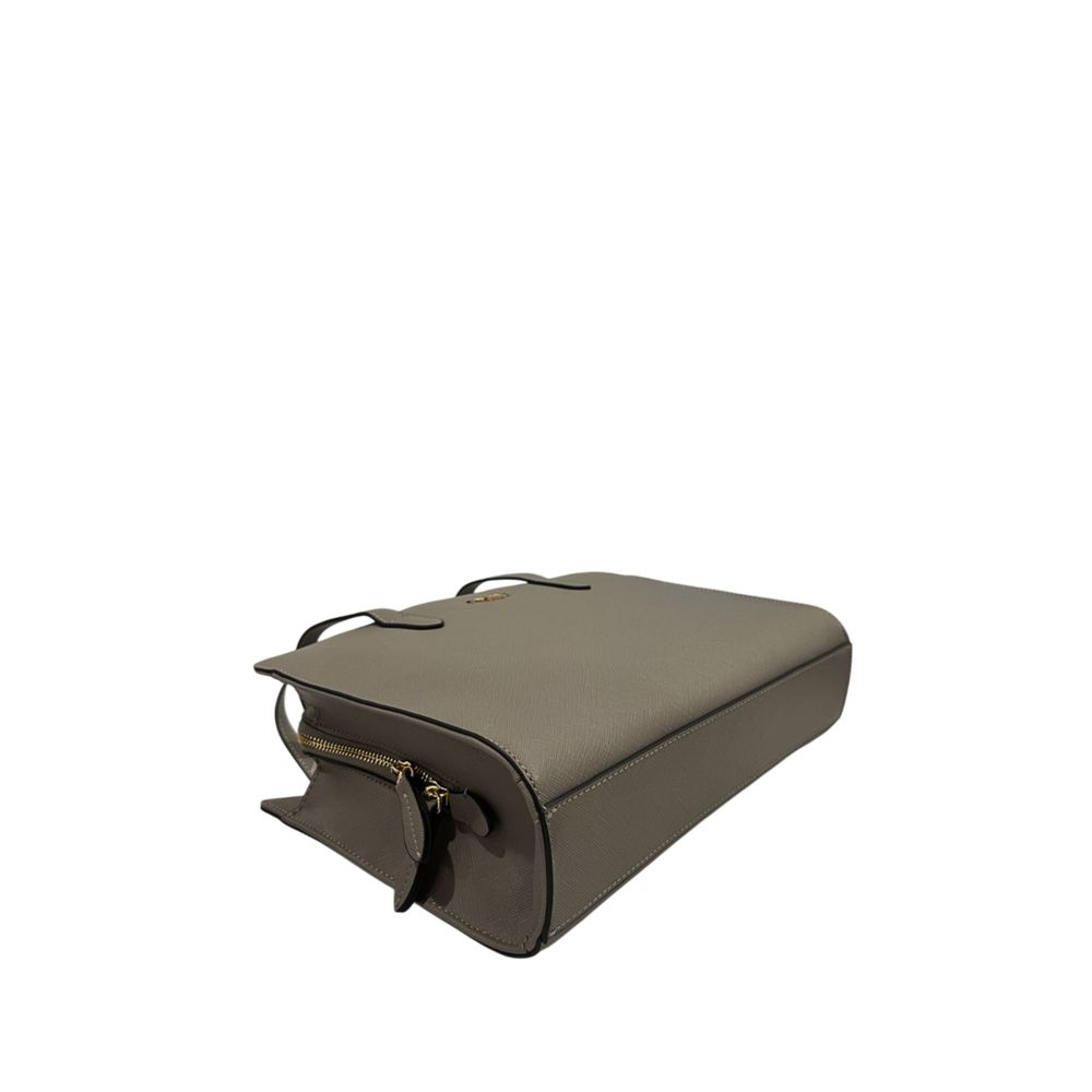 Twinset Grey PU Women Shoulder Bag Twinset
