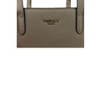 Twinset Grey PU Women Shoulder Bag Twinset