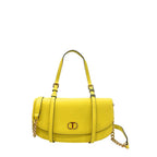 Twinset Yellow PU Women Shoulder Bag Twinset