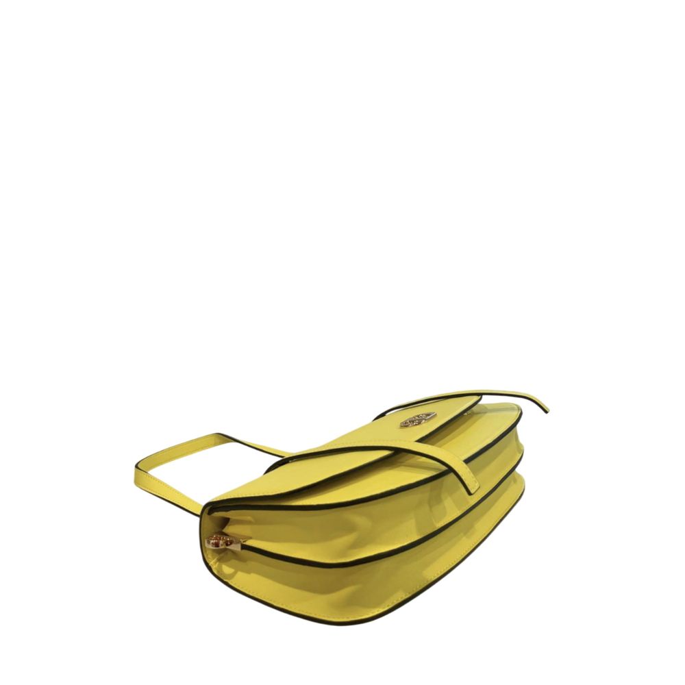 Twinset Yellow PU Women Shoulder Bag Twinset