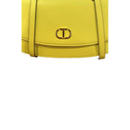 Twinset Yellow PU Women Shoulder Bag Twinset