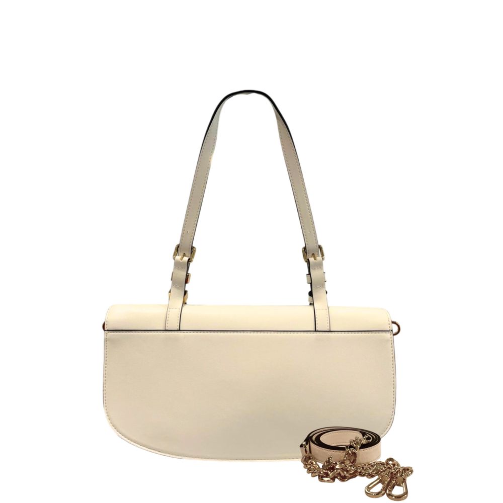 Twinset White PU Women Shoulder Bag Twinset
