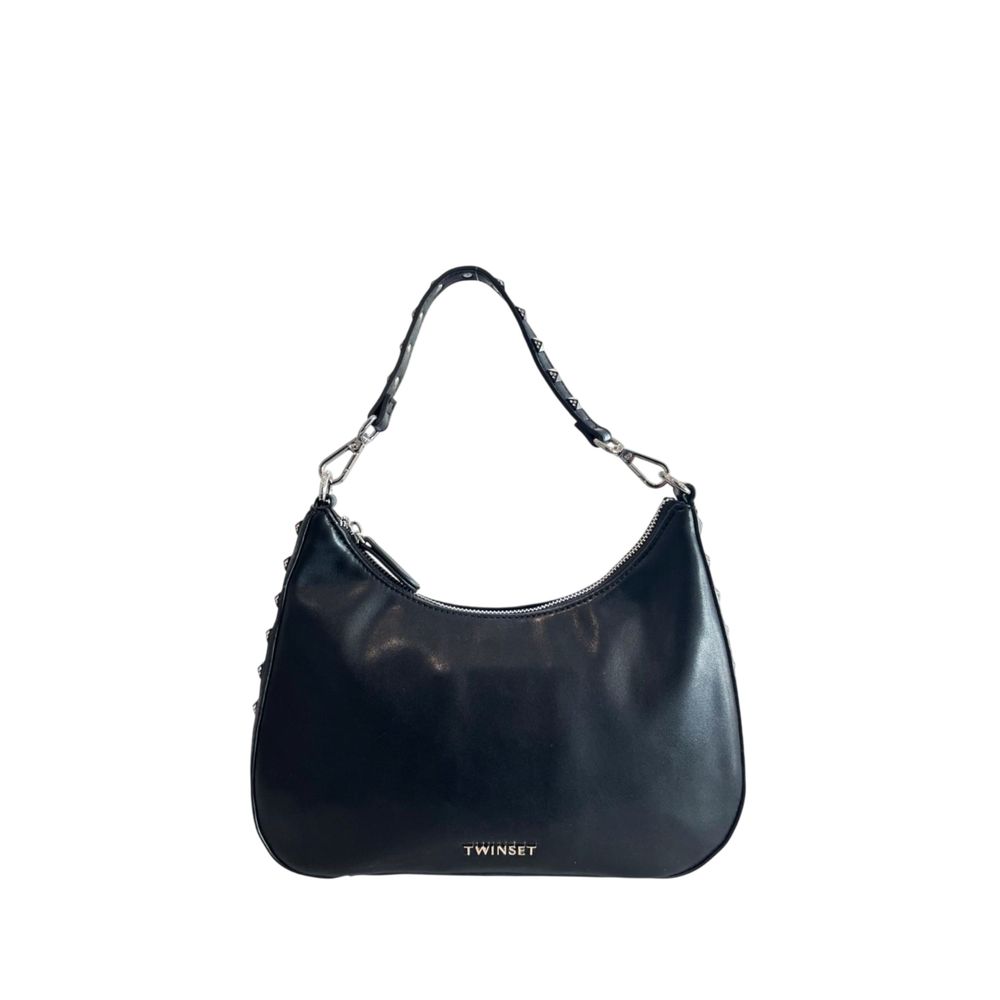 Twinset Black Polyurethane Women Shoulder Bag Twinset