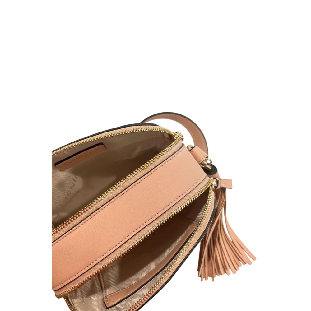 Twinset Pink Faux Leather Women Crossbody Twinset