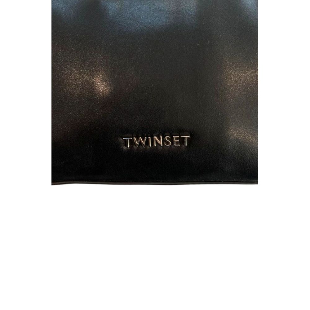 Twinset Black Polyurethane Women Shoulder Bag Twinset