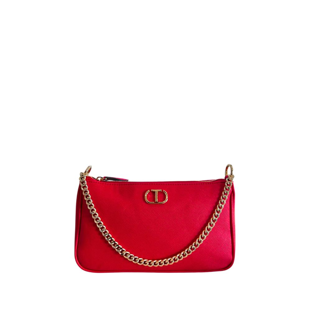 Twinset Red PU Women Crossbody Bag Twinset