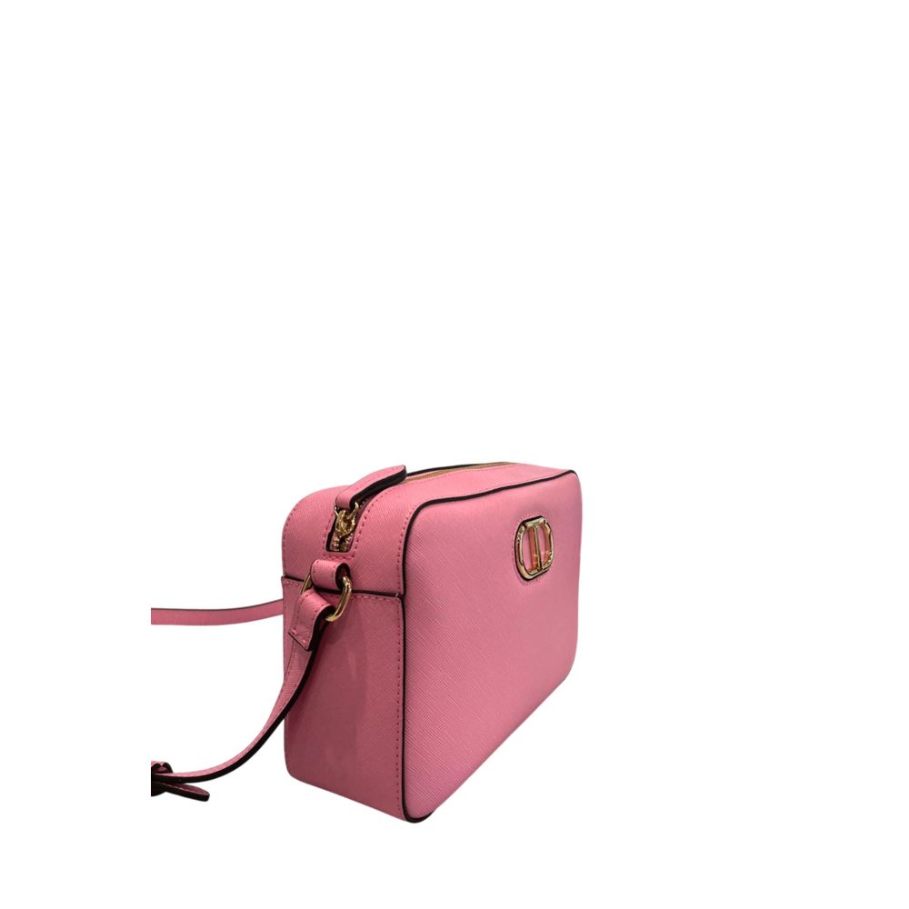 Twinset Pink PU Women Crossbody Bag Twinset