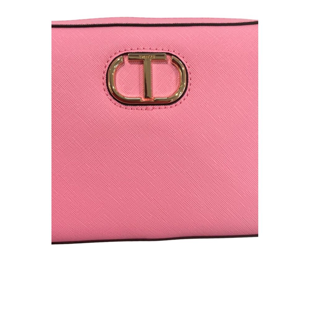 Twinset Pink PU Women Crossbody Bag Twinset