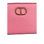Twinset Pink PU Women Crossbody Bag Twinset