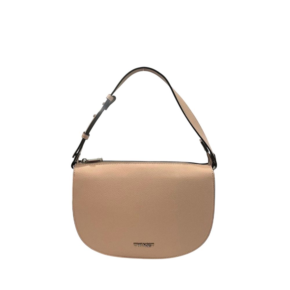 Twinset Pink PU Women Shoulder Bag Twinset