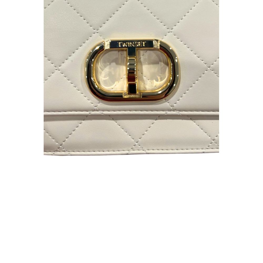 Twinset Beige PU Women Crossbody Bag Twinset