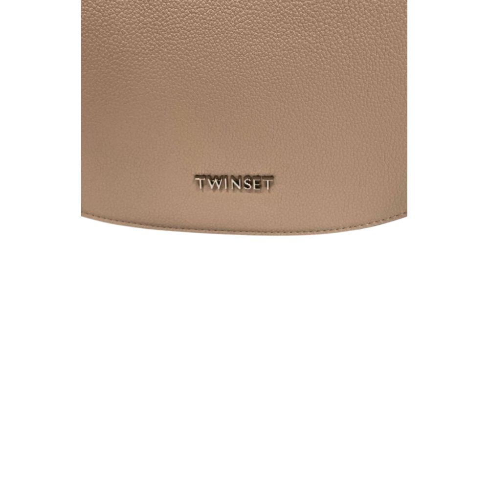 Twinset Pink PU Women Shoulder Bag Twinset