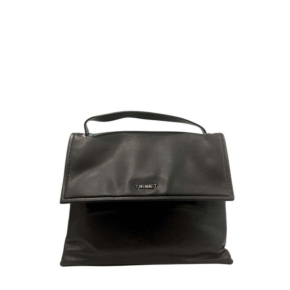 Twinset Black PU Women Handbag Twinset
