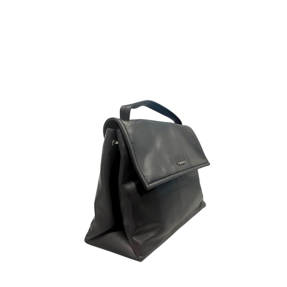 Twinset Black PU Women Handbag Twinset