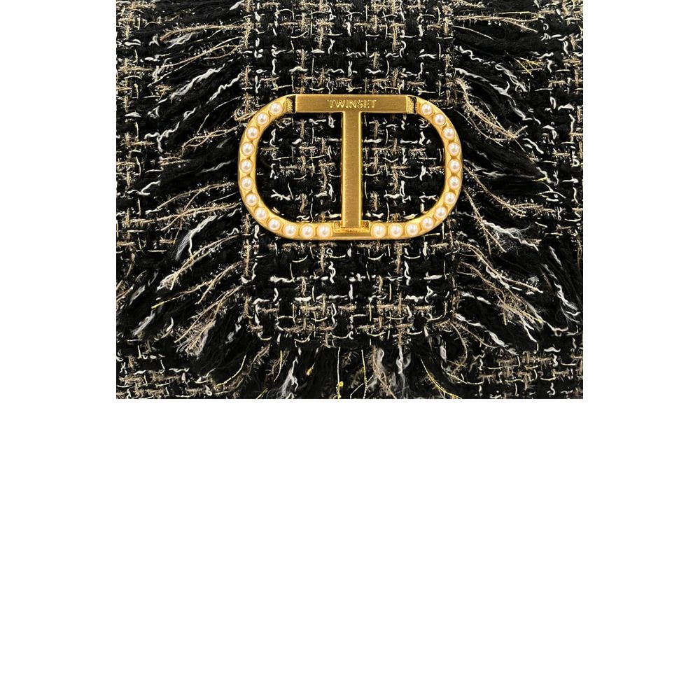 Twinset Black PU Women Shoulder Bag Twinset