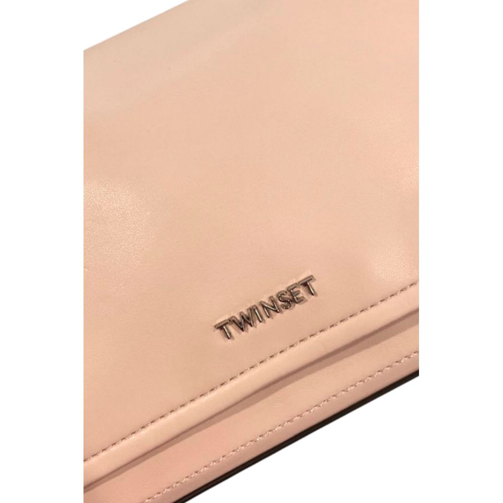 Twinset Pink Polyurethane Women Shoulder Bag Twinset