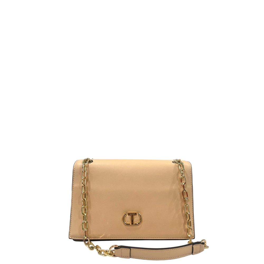 Twinset Pink PU Women Crossbody Twinset