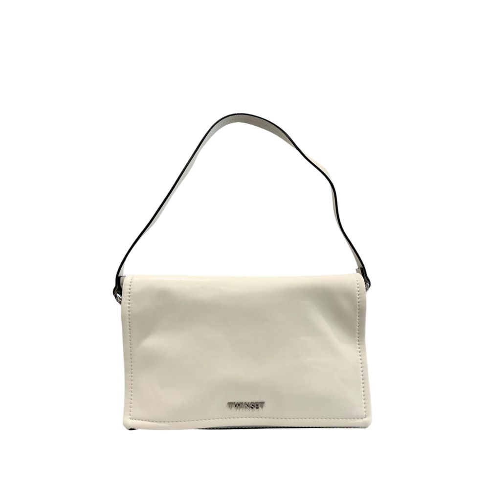 Twinset White PU Women Shoulder Bag Twinset