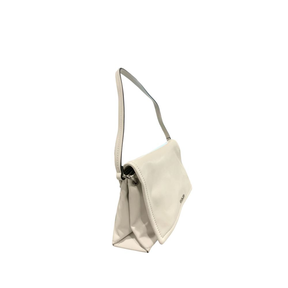 Twinset White PU Women Shoulder Bag Twinset