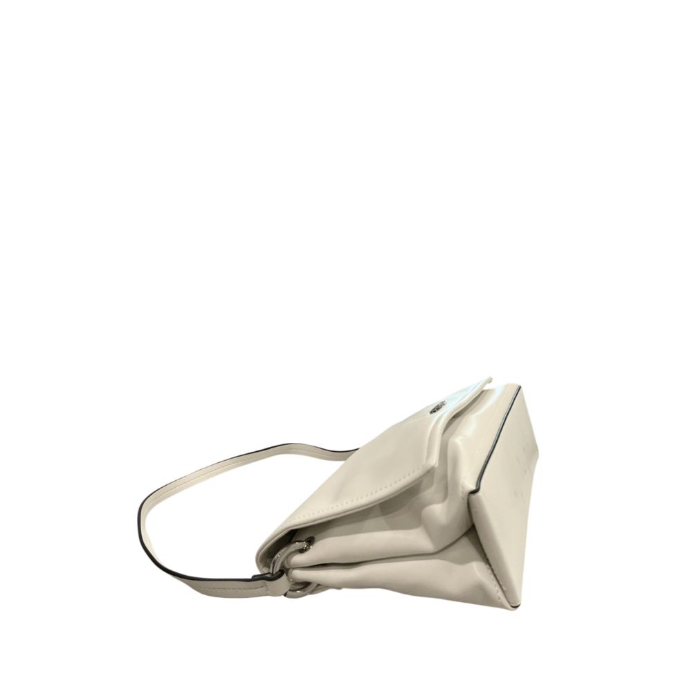 Twinset White PU Women Shoulder Bag Twinset