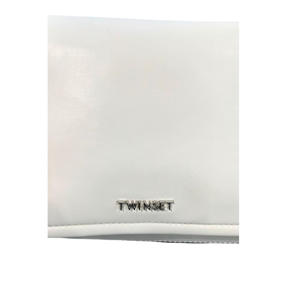 Twinset White PU Women Shoulder Bag Twinset