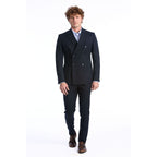 Baldinini Trend Blue Wool Two-Piece Suit Baldinini Trend