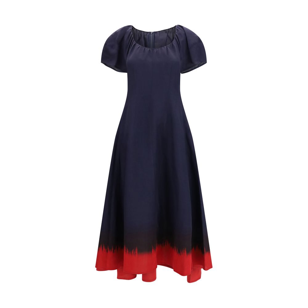 Tory Burch Blue Viscose Casual Dress Tory Burch