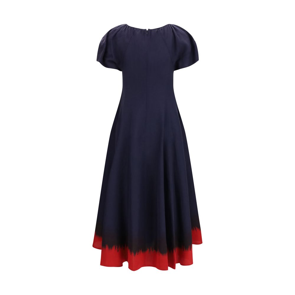 Tory Burch Blue Viscose Casual Dress Tory Burch