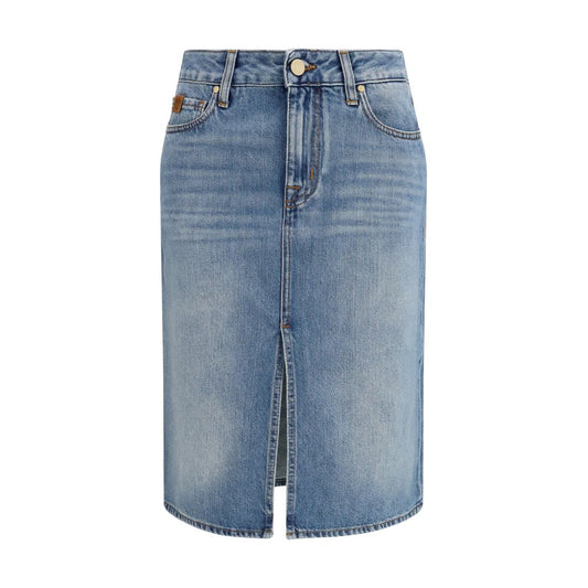 Jacob Cohen Blue Denim Skirt Jacob Cohen