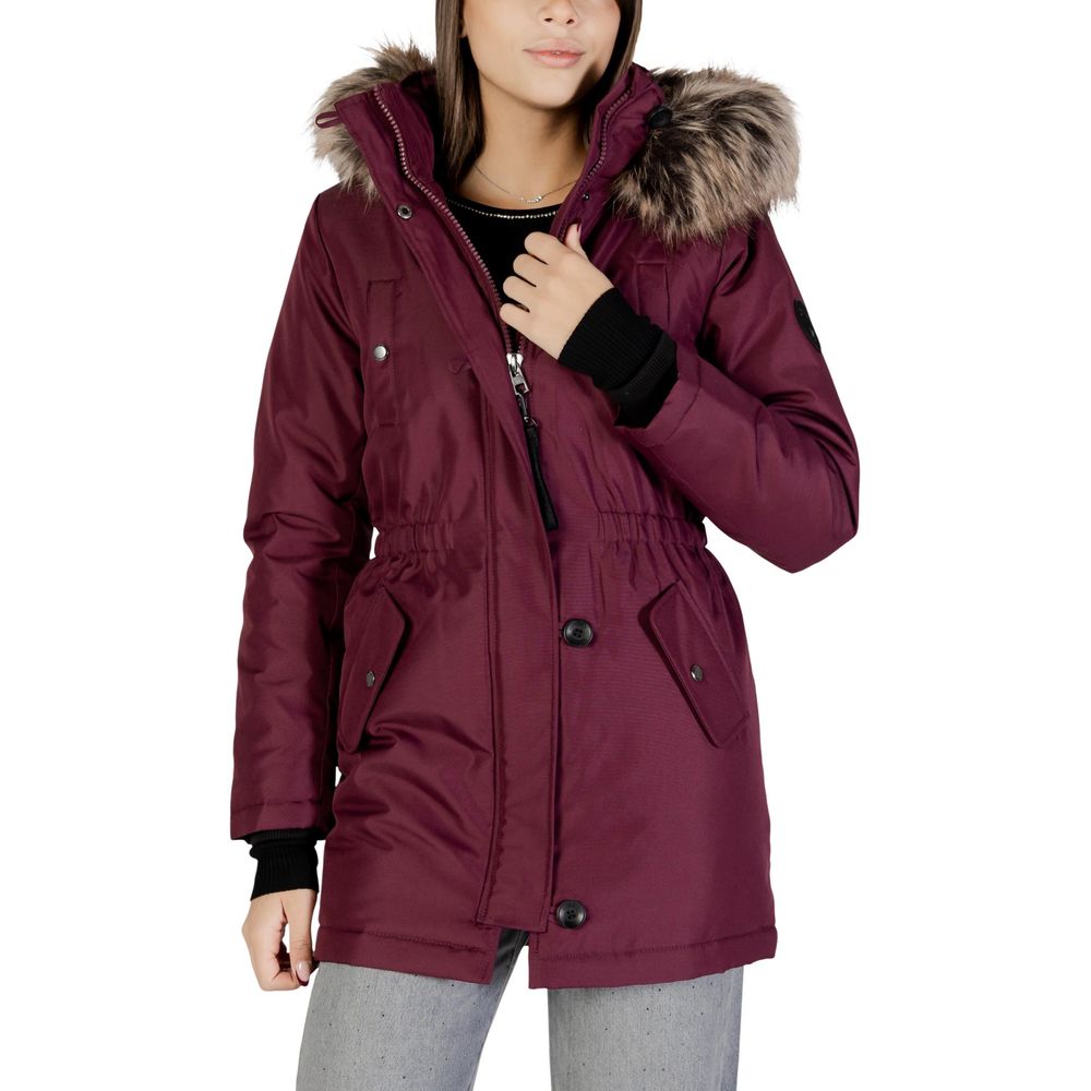 Only Bordeaux Polyester Parka Only