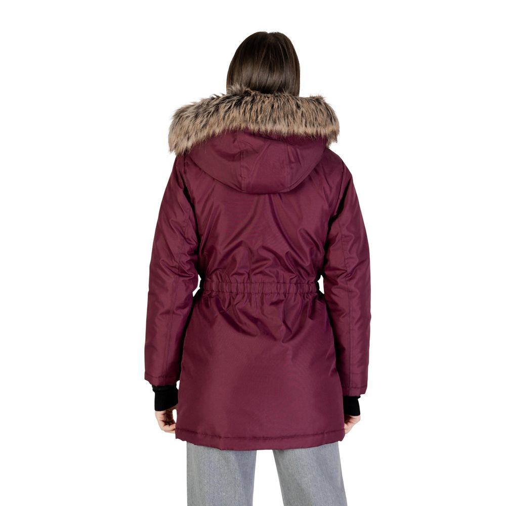 Only Bordeaux Polyester Parka Only