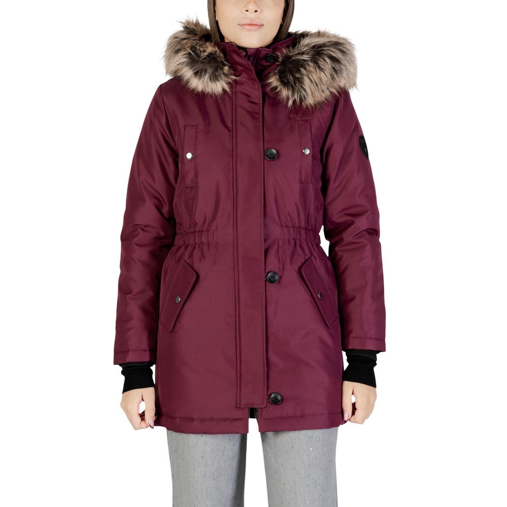 Only Bordeaux Polyester Parka Only