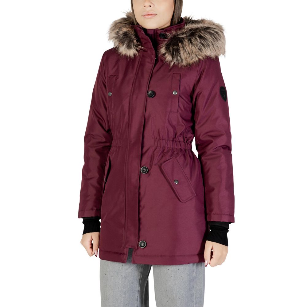 Only Bordeaux Polyester Parka Only