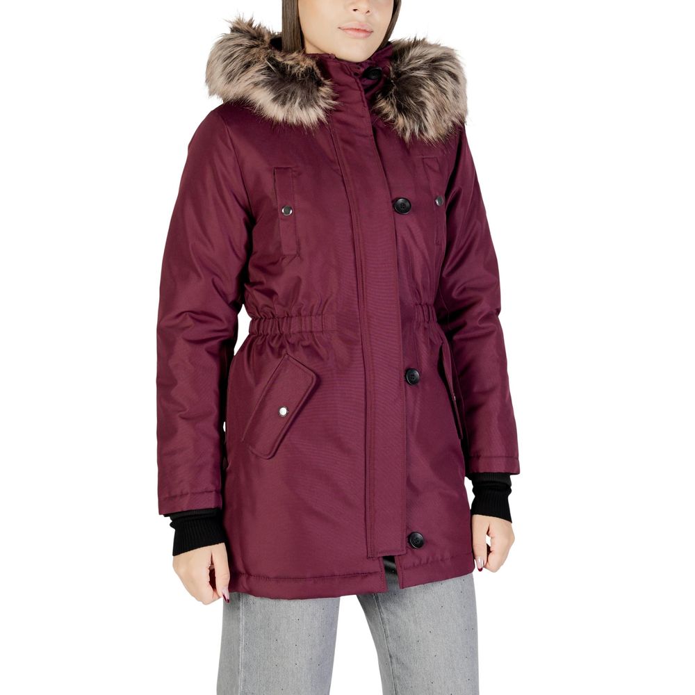 Only Bordeaux Polyester Parka Only