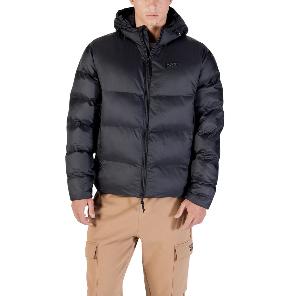 EA7 Emporio Armani Black Polyamide Bomber EA7 Emporio Armani
