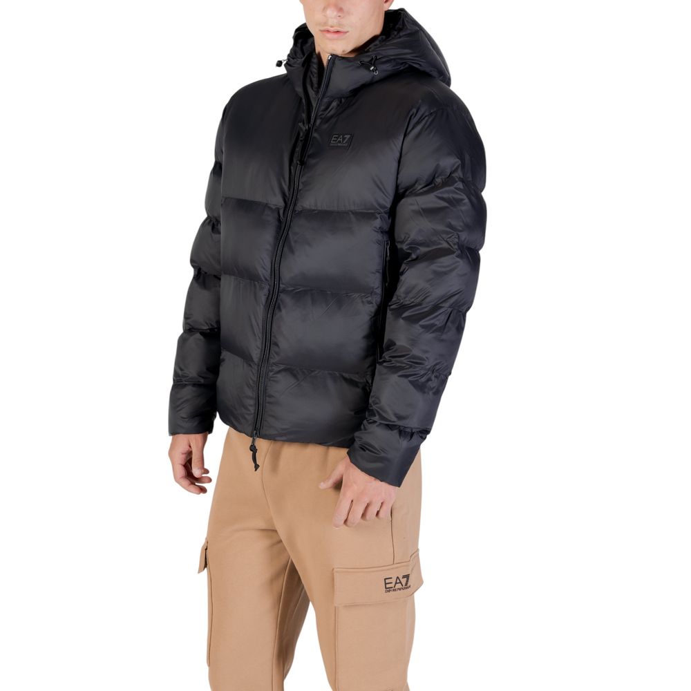 EA7 Emporio Armani Black Polyamide Bomber EA7 Emporio Armani