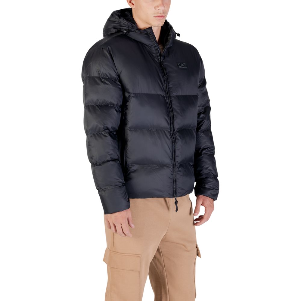 EA7 Emporio Armani Black Polyamide Bomber EA7 Emporio Armani