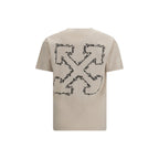 Off-White Beige Cotton T-Shirt Off-White