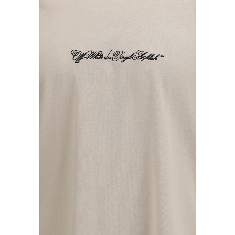 Off-White Beige Cotton T-Shirt Off-White