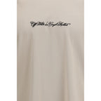Off-White Beige Cotton T-Shirt Off-White