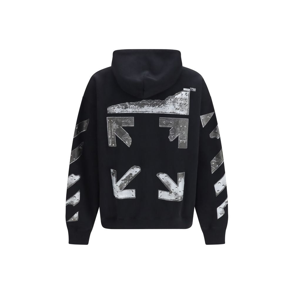 Off-White Black Cotton Sweatshirt Off-White