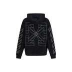 Off-White Black Cotton Sweatshirt Off-White