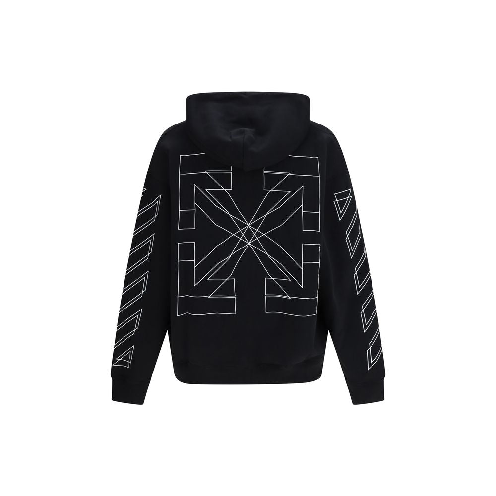 Off-White Black Cotton Sweatshirt Off-White