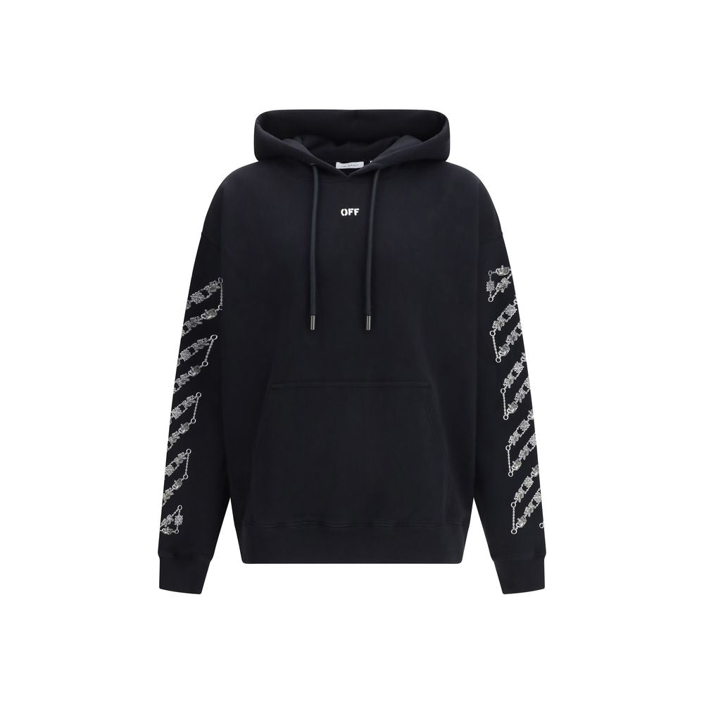 Off-White Black Cotton Sweatshirt Off-White