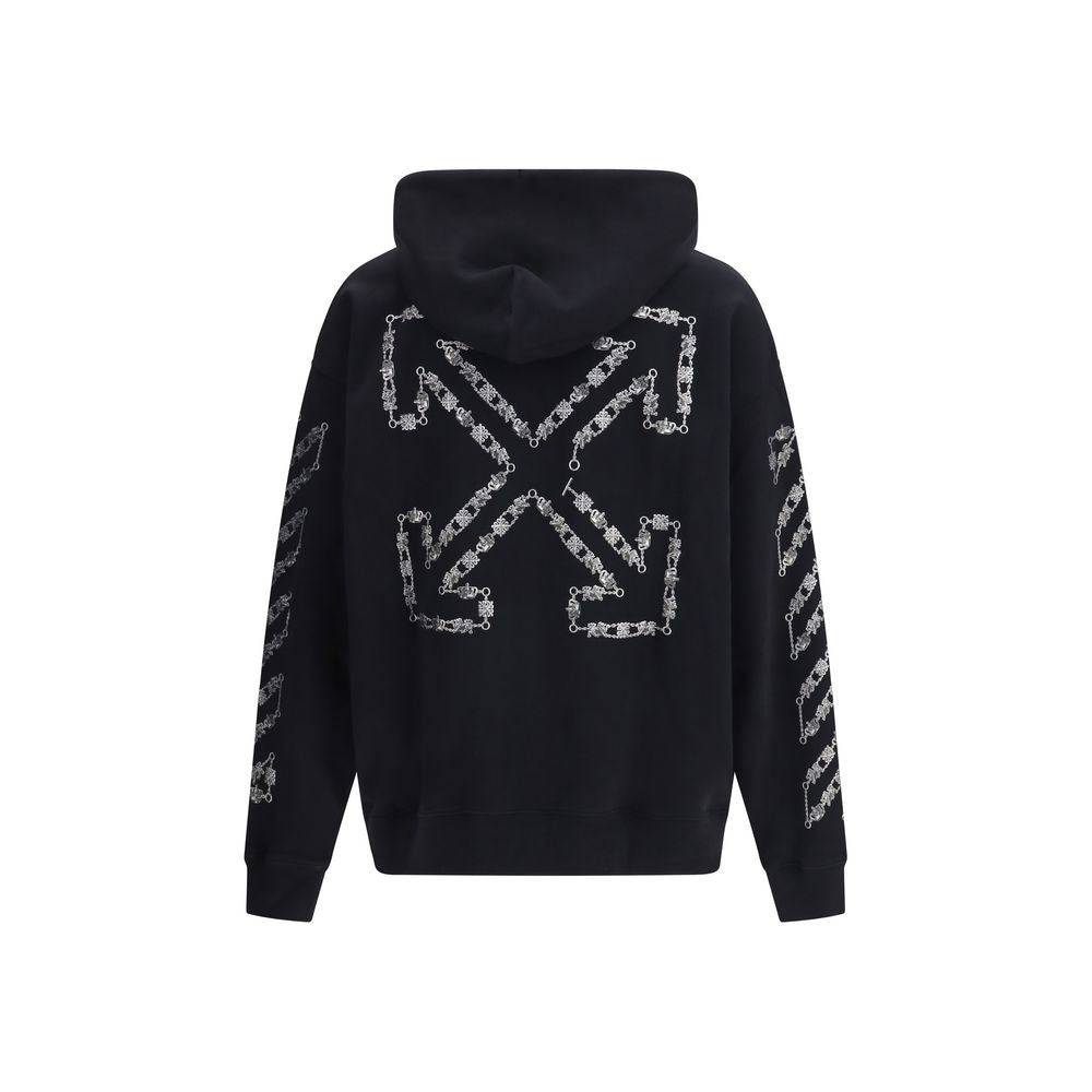 Off-White Black Cotton Sweatshirt Off-White